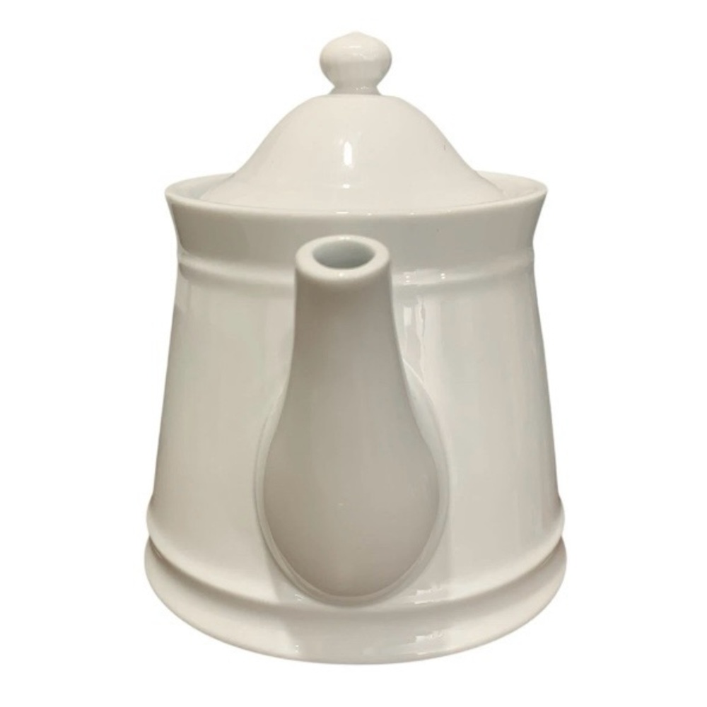 Williams Sonoma BRASSERIE White Teapot? Creamer? Glossy Finish 6”‎ Tall Japan - Picture 9 of 9